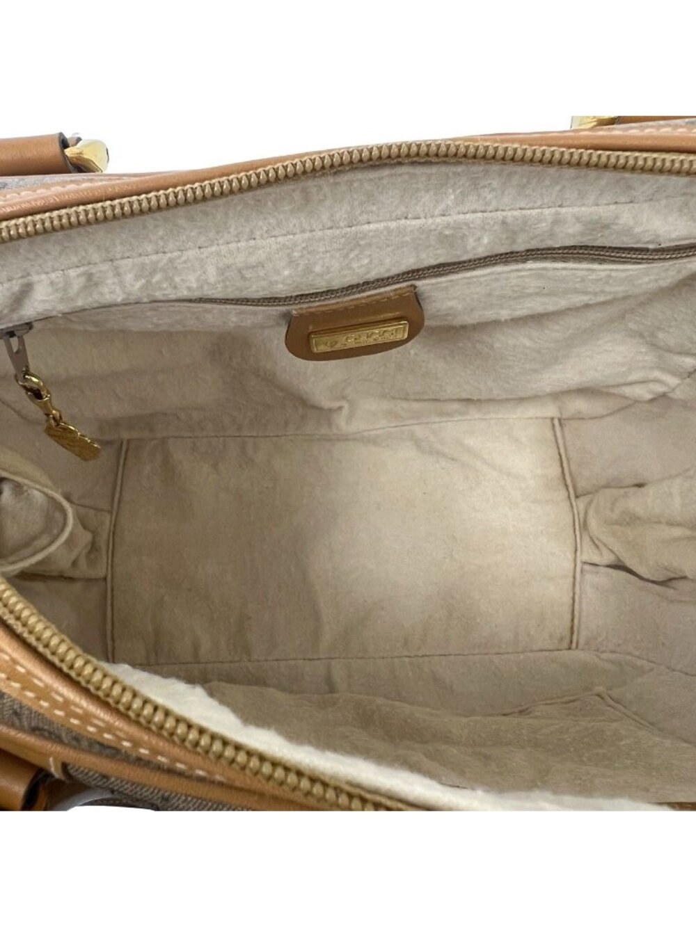 Gucci Vintage Micro GG Leather Mini Boston Bag Brown Camel - Picture 9 of 10
